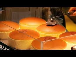 Japanese Street Food Jiggly Cheesecake Uncle Rikuro S Cheese Cake Osaka Japan Youtube Jiggly Cheesecake Japanese Street Food Japanese Cheesecake Recipes
