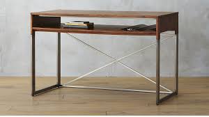 Pin By Michele Dagenais On Studio Apartment Wood And Metal Desk Rustic Wooden Desk Home Office Decor