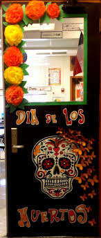 Day Of The Dead Door Decoration Halloween Classroom Halloween Classroom Decorations Halloween Classroom Door
