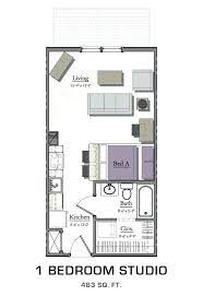 Katy shares this apartment with her tween daughter; Bedroom Studio Apt Interior Design One Apartments Apartment Style Sleep Side To Bedrooms Loft Pillow By Ideas Eclectic Apppie Org