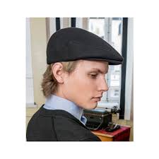 Zimní vlněná černá pánská bekovka