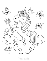 The unicorn is a legendary creature that has been described since antiquity as a beast with a single large, pointed, spiraling horn projecting from its forehead. 75 Magical Unicorn Coloring Pages For Kids Adults Free Printables
