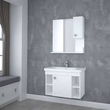 Ayaksız havada duran yani sadece duvara monte edilen dolaplı lavaboyu aynası ile birlikte. Denko Banyo Nora Banyo Dolabi Beyaz 80 Cm Banyo Dolap Modelleri Koctas