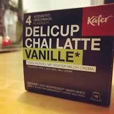 Kafer Delicup Chai Latte Vanille Fur Nespresso Maschinen Nicht Schlecht Was Geschmack Angeht Bisschen Scharf Sogar Ub In 2020 Nespresso Maschine Nespresso Latte