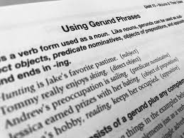 Studying too hastily will result in a poor grade.) examples of gerunds example of gerunds as the subjects in a sentence: The Value Of English Church Of Praise International Christian School