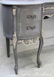 Stiltskin Studios Weathered Grey French Desk Painted Furniture Furniture Makeover Redo Furniture