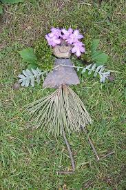 Grass Skirt Dancer Land Art Nature Crafts Nature Art