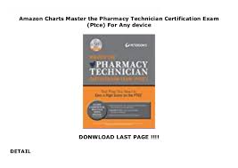 Amazon Charts Master The Pharmacy Technician Certification
