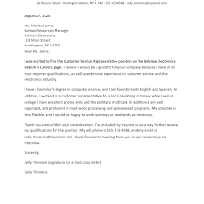 Cover Letter Layout Example And Formatting Tips