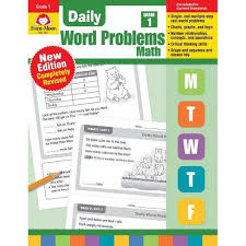 Easy word problems with mixed first grade math skills review. Daily Word Problems Grade 1 Paperback Target