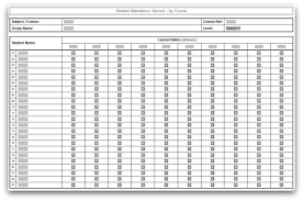 Additionally, it consists of records of payroll. Course Attendance Template In Microsoft Word Format
