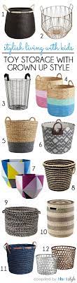 Toy Storage Baskets With Grown Up Style Kids Storage Baskets Toddler Toy Storage Toy Room Storage