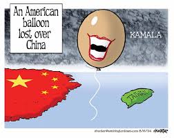 Political Cartoons - Around the World - An American balloon lost over China  - Washington Times