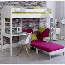 It also provides a desktop to place various items on. Stompa Noah C High Sleeper With Sofa Bed Desk Shelf Family Window