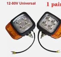 Excavator Forklift LED Combination Light Headlight With Turn ...