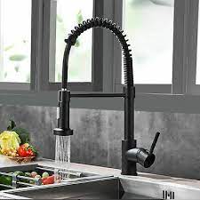 If you're ready to commit the operate to locate these things then the savings can be important. Matte Black Kitchen Sink Faucet Single Handle Pull Down Sprayer Mixer Tap 710185528489 Ebay
