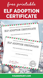 Our certificates are available as fillable pdf files and editable.doc files for microsoft word. Official Elf Adoption Certificate Free Elf On The Shelf Printables