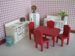 Vintage 50s Strombecker Dollhouse Furniture 11 Piece Kitchen Set 3 4 Quot Scale Dollhouse Furniture Strombecker Dollhouse Furniture Strombecker