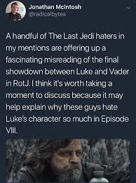 Guy Sets The Record Straight On Luke Skywalker Star Wars Theories Luke Skywalker Star Wars Memes