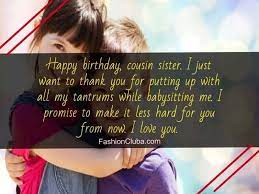 It occurs only once a year! Top Images Of Happy Birthday Wishes For Cousin Sister And Brother Fashion Cluba