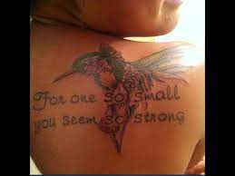 This Is My Hummingbird Tattoo With A Quote That Represents Me And Hummingbirds In General Tattoos Hummingbird Tattoo Tattoo Quotes