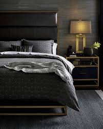 Black And Gold Art Deco Bedroom Furniture Home Decor And Wedding Registry Crate And Barrel Luxurious Bedrooms Men S Bedroom Design Contemporary Bedroom