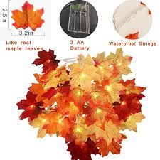 Check spelling or type a new query. Buy 4 Pack Thanksgiving Fall Decorations Leaf Garland String Lights For Indoor Outdoor 10 Ft 20 Led Maple Leaves Light 3 Aa Battery Operated Decor Home Party Fireplace Harvest 4pack Lighted Fall