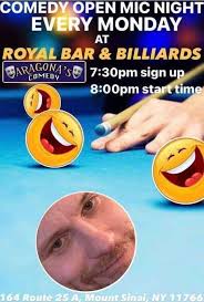 Open mic comedy night at Royales bar