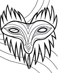 Art make up.woman portrait with creative black make up, red lips. Free Printable Mardi Gras Coloring Pages