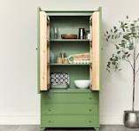 Large Olive Green Pantry/Storage Closet