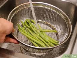 String and break the beans. 3 Ways To Clean Green Beans Wikihow