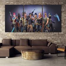 3pcs Fortnite Characters Hd Picture Wall Art Home Decor Fortnight Battleroyale Wall Art Canvas Painting Wall Canvas Print Pictures