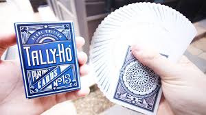 9 1 blue and 1 red. Deck Review Pearl Tally Ho Players Edition Playing Cards Youtube