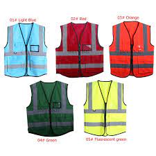 Maybe you would like to learn more about one of these? Hi Vis Safety Vest With Zipper Reflective Jacket Security Waistcoat 5 Pockets Reflective Material Aliexpress