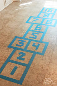 Feb 17, 2013 · throw a small rock and let it land on one of the squares. Indoor Hopscotch Using Painter S Tape Pretty Handy Girl