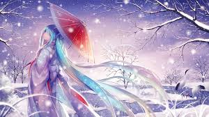 Snow scene wallpaper falling snow. Wallpaper Illustration Anime Snow Umbrella Vocaloid Hatsune Miku Kimono Traditional Clothing Screenshot Computer Wallpaper Fictional Character 1920x1076 Px 1920x1076 Wallhaven 627128 Hd Wallpapers Wallhere