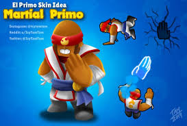 Keep your post titles descriptive and provide context. El Primo Skin Idea Martial Primo Brawlstars