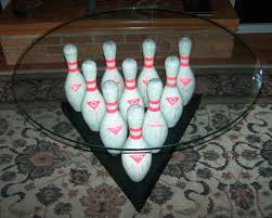 Bowling Pin Coffee Table J Dooley Bowling Pins Bowling Coffee Table
