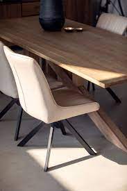 table a manger moderne pietement oblique chene massif 200 cm hudson table a manger moderne salle a manger bois massif meuble salle a manger