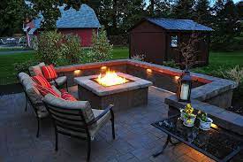 Small fire pit patio ideas. What S Hot In 2016 Decor And Design Irina Marshall Accessible Mortgages Fire Pit Patio Backyard Fire Fire Pit Landscaping