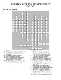 Ecology and the environment crossword puzzles (set of 6). Ecology And The Environment Crossword Teaching Resources