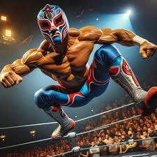 Reymsterio High-Flying Luchador Wrestler | AI Art Generator | Easy-Peasy.AI