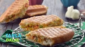 Panini recipes fig recipes cooking recipes paninis hamburgers figs goat cheese honey wrap sandwiches chocolate recipes love food. Cream Cheese Veg Panini By Tarla Dalal Youtube