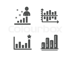 Set Of Efficacy Stats And Diagram Stock Vector