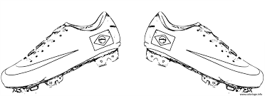 Coloriage Chaussure De Foot Nike Dessin A Imprimer En 2020 Chaussures Foot Nike Coloriage Chaussure De Foot