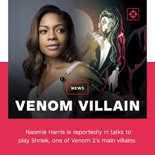 Out of morbid curiosity i want to google a shrek/venom mashup, but i'm very afraid of the potential i don't know why domino (and shriek as well) have to be black though. Ign On Twitter Naomie Harris Could Potentially Play The Villain Shriek Alongside Woody Harrelson S Carnage In Venom 2