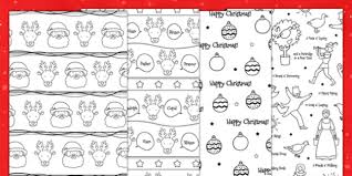 This post may contain affiliate links. Printable Colour In Christmas Wrapping Paper Teacher Made