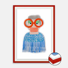 Iris With Blue Fringe Jacket By Melvin G In Dark Red Translucent Acrylic Shadow Box Small Art Print Chairish