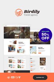 Birdily Travel Agency Tour Booking Wordpress Theme Professional Web Design Travel Agency Web Design