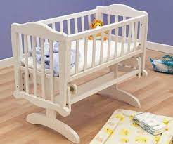 Culla Saplings Culla Oscillante Bianco Mamma Happy Culla Materasso Bianco